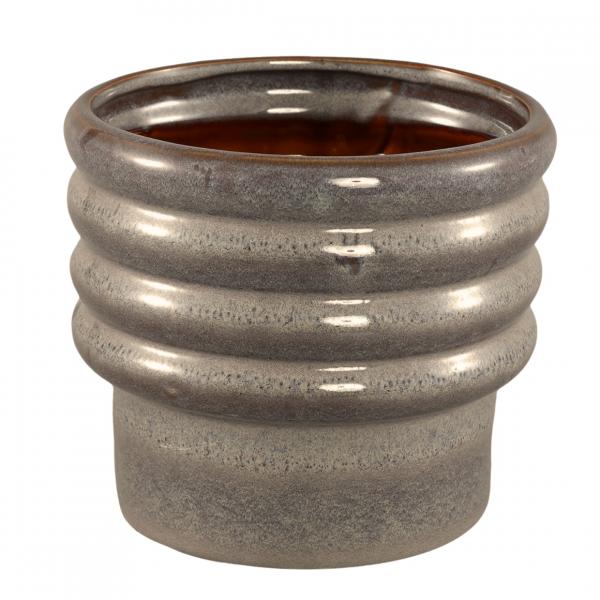 PTMD Blumentopf Melisa Keramik M taupe 14 cm