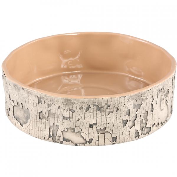 PTMD Blumentopf Millay niedrig L beige 25 cm