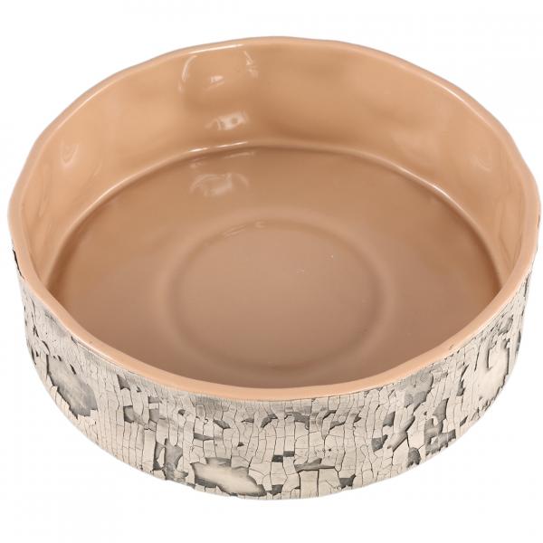 PTMD Blumentopf Millay niedrig L beige 25 cm