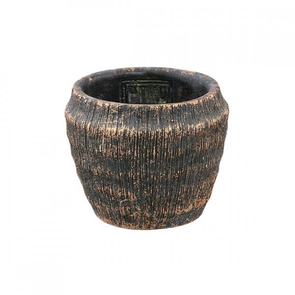 PTMD Blumentopf Sary XS schwarz/gold 10 cm