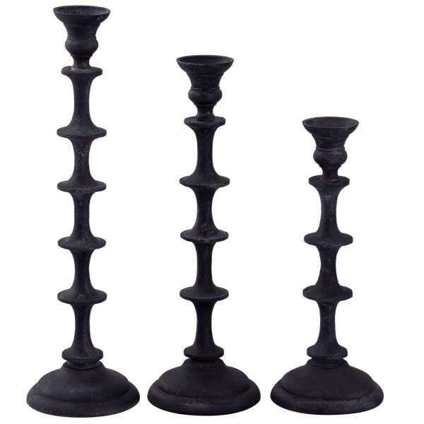 PTMD Kerzenleuchter Freddie S schwarz 31,5 cm