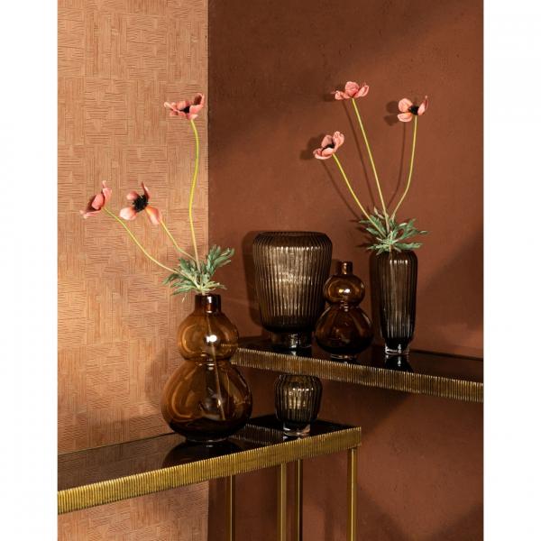 PTMD Vase Kato Glas Bernstein 20 cm