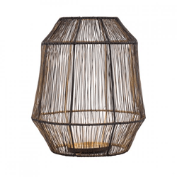 PTMD Windlicht Justy M schwarz/gold 32 cm