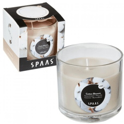 (R) Spaas geurkaars in glas Cotton Blossom 8 cm
