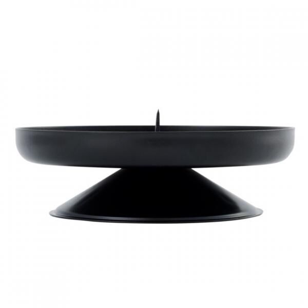 (R) Spaas Kerzenhalter Metall schwarz 9 cm