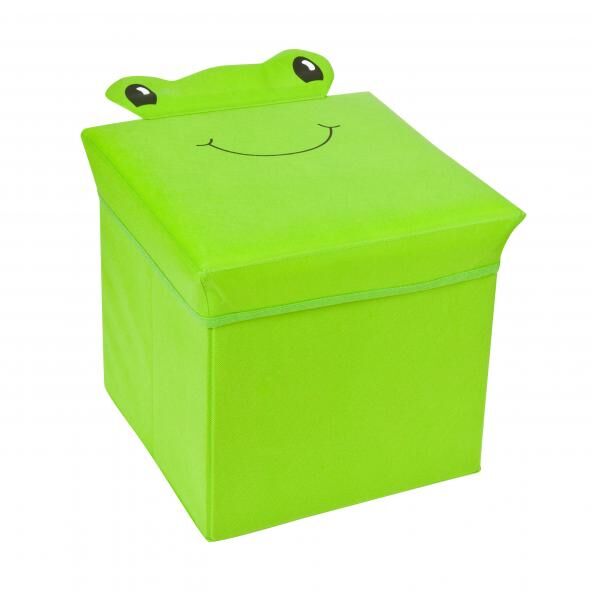 Spielzeugkiste + Hocker mit Deckel Frosch