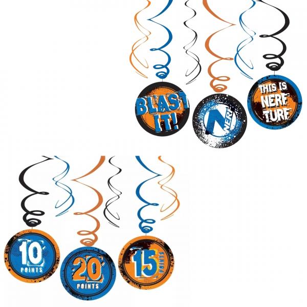 Spirale Anhänger Nerf 60 cm Satz von 3