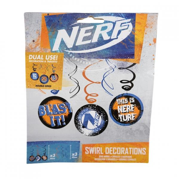 Spirale Anhänger Nerf 60 cm Satz von 3