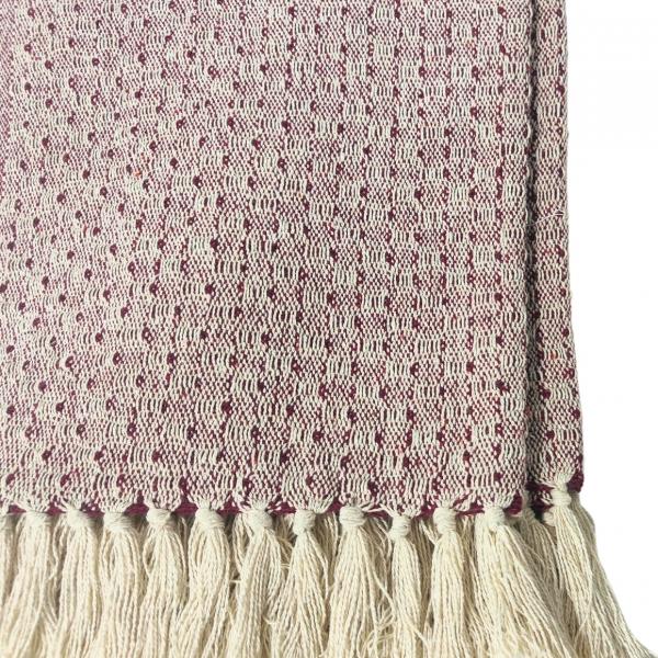 Take a Plaid 38 recycelte Baumwolle rot 130 x 180 cm