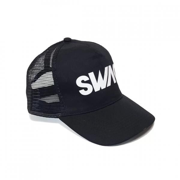Trucker Mütze SWAG schwarz 30 cm