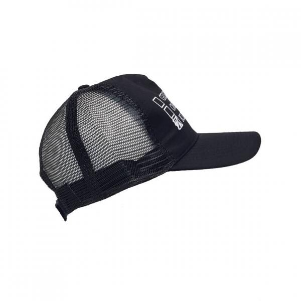 Truckermütze mit Text schwarz 30 cm