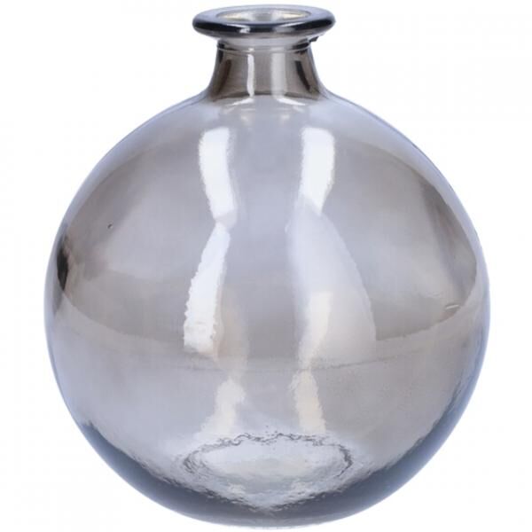 Vase Glas grau 17 cm