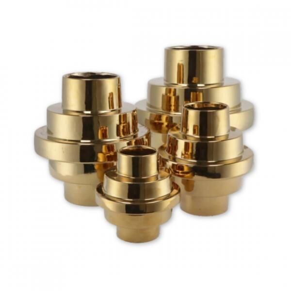 Vase Stairs shiny Gold 15 cm