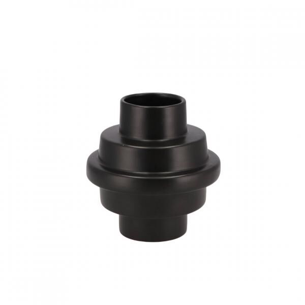 Vase Treppe schwarz 15 cm