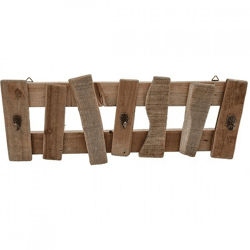 Wandregal mit Haken Holz 58 cm