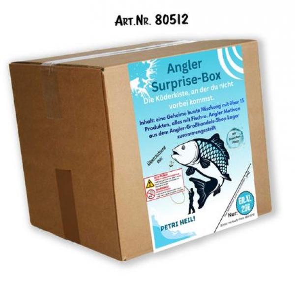 MYSTERY-BOX Überraschungsbox für Angler - Neuware - 15 Artikel