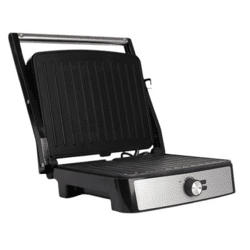 ALKANA Kontaktgrill Elektrogrill Grill Aufklappbar Antihaft Platten 2200W