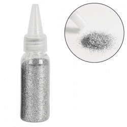 Dekoration Glitter Metallic Silber 40 g