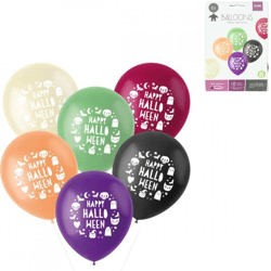 Folat Luftballons Happy Halloween 33 cm 6 Stück