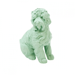 Housevitamin statue Labradoodle Dog mint green 10.5 cm