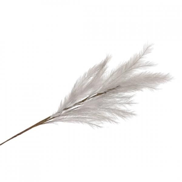 Künstliche Zweigfedern silbergrau 100 cm