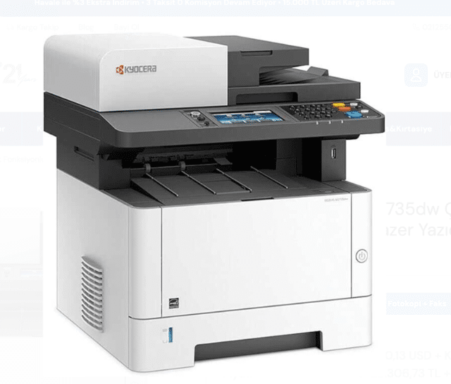 Kyocera ECOSYS M2735dw – All-in-One Schwarzweiß Multifunktionsdrucker – Neu