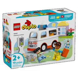 LEGO® DUPLO® Stadt 10447 - Rettungswagen mit Fahrer (19 Teile)