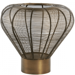 Light en Living theelichthouder Mealynn bronskleurig 33 cm