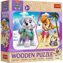 Paw Patrol Girls - Wooden Puzzle Junior 24 pieces
