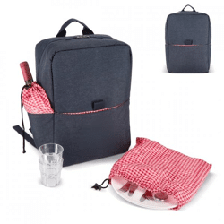 Picknick-Rucksack blau 41 cm