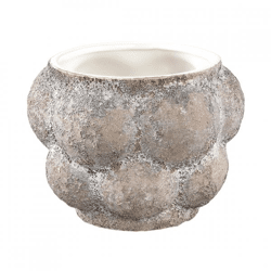 PTMD bloempot Fareeda S grijs 14 cm