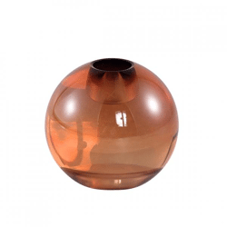 PTMD Kerzenleuchter Mezzi Kugel Duo Glas Pfirsich 8 cm