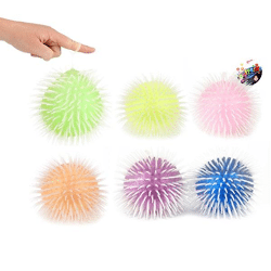 Squeeze ball 12 cm 6-fold Super Glitter