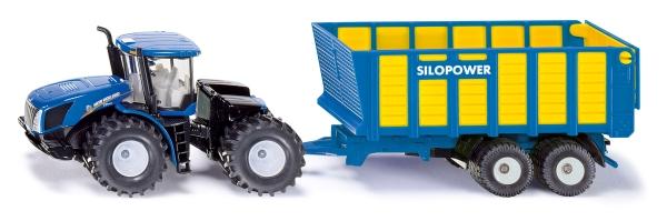 SIKU 1947 - Traktor mit Silagewagen - Modellauto