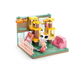 Sluban M38-B0919D - Girl's Dream Mini Handcraft - Katzenzimmer weiße Katze