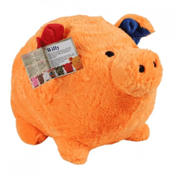 Stofftier Funky Piggy orange 30 cm