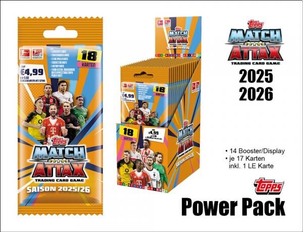 Topps Match Attax Bundesliga 2025/2026 &ndash; POWER PACK