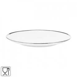 Vtwonen dinner plate White Silver 25,5 cm