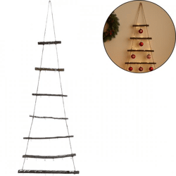 Wall decoration Christmas tree with hooks 120 cm