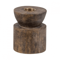WOOOD Kerzenhalter Aiden Holz 9 cm