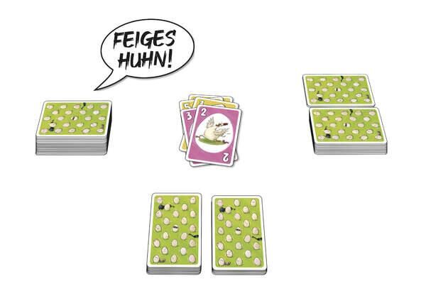 Amigo 02404 - Feiges Huhn! - Kartenspiel