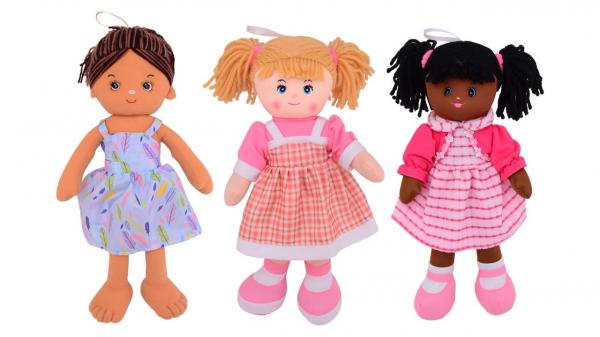 Baby Rose Soft Puppe - 3-fach sortiert - 40 cm