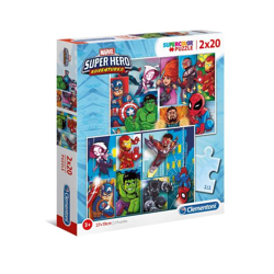 Clementoni 24768 - 2 x 20 piece jigsaw puzzle - Superhero