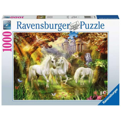 Unicorns in fall - jigsaw puzzle 1000 pieces