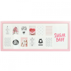 Picture frame 13 with passe partout pink 7 x 9 / 13 x 18 cm