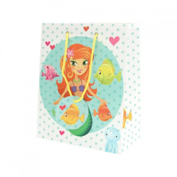 Gift bag Mermaid 20.5 x 11 x 25.5 cm