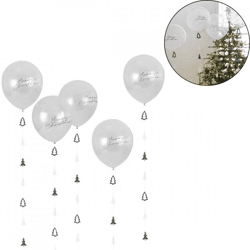 Ginger Ray balloons set Merry Christmas 5 pieces