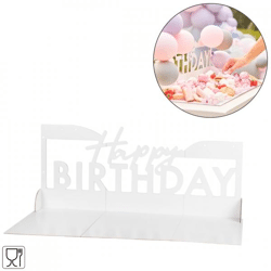 Ginger Ray snack tray Happy Birthday pink 63 cm