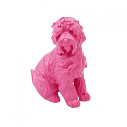 Housevitamin statue Labradoodle Dog pink 10.5 cm