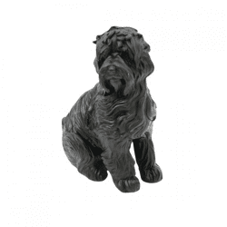 Housevitamin Statue Labradoodle Hund schwarz 10,5 cm